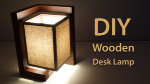 In this video I am going to show you how to make this gorgeous looking wooden desk lamp using simple hand tools
