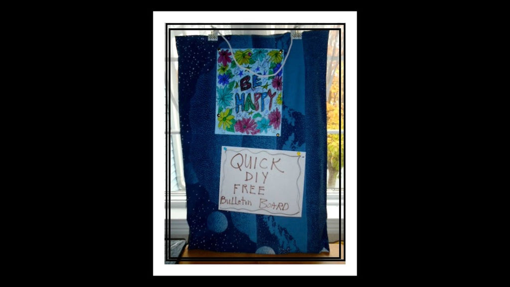 QUICK DIY free BULLETIN BOARD, DORM HACKS, kids room, college room