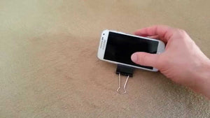 diy paperclip/binder clip smartphone stand I wonder if it's not actually a binder clip.