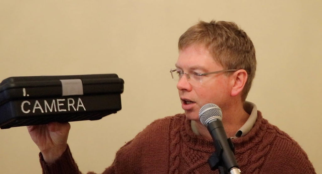 Casey Neistat explains his system of putting things in his boxes in the video at