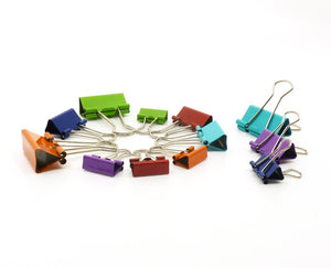 12ct Assorted Binder Clips