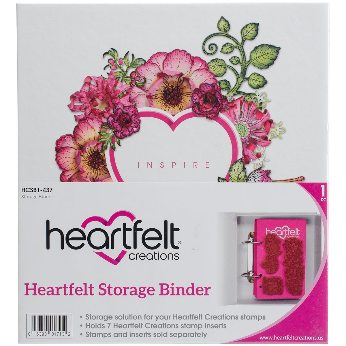 Heartfelt Creations Storage Binder 8.25inX9inX3in