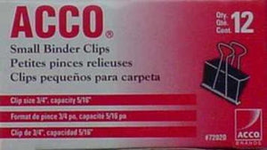 Acco S7071747 Binder Clips, 5/16"