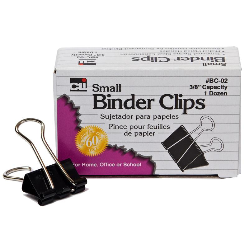 (60 BX) BINDER CLIPS 12 PER BX