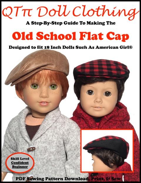 Old School Flat Cap 18" Doll Accessories
