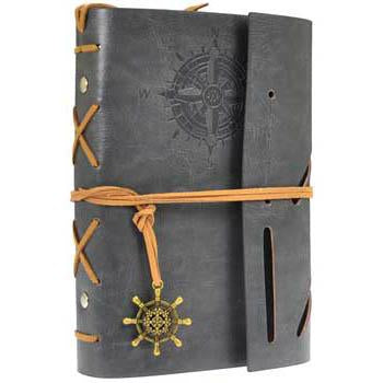 GoT House Greyjoy Compass Embossed Unlined Journal with Cord & Wheel Charm